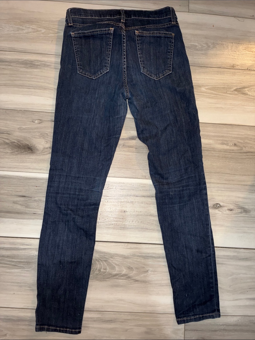 🔟 Current/Elliott Women's Skinny Jeans in Dark Blue Denim